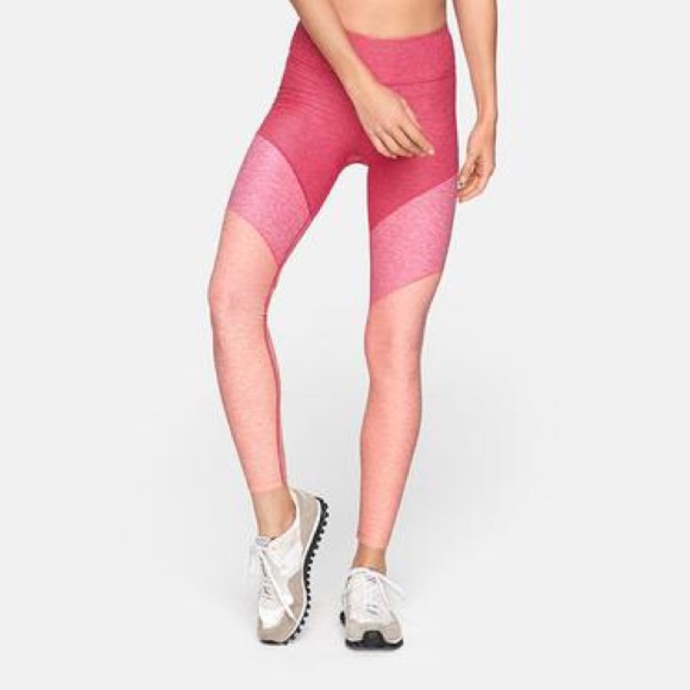 outdoor voices 7/8 springs leggings in flamingo